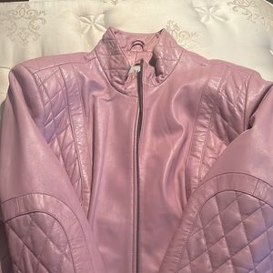 Pink Leather jacket